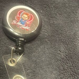 Black Retractable Badge Holder